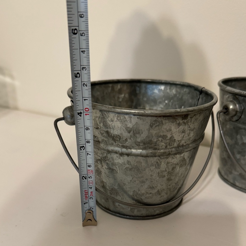 Two Small Decorative Buckets - Picture 5 of 5